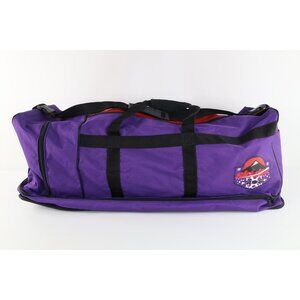 Vintage 90s Ski Doo Snogear Distressed Spell Out Large Duffel Bag Weekender Pack